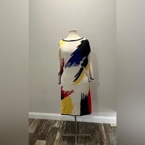 St. John Knit Paint Brush Dress